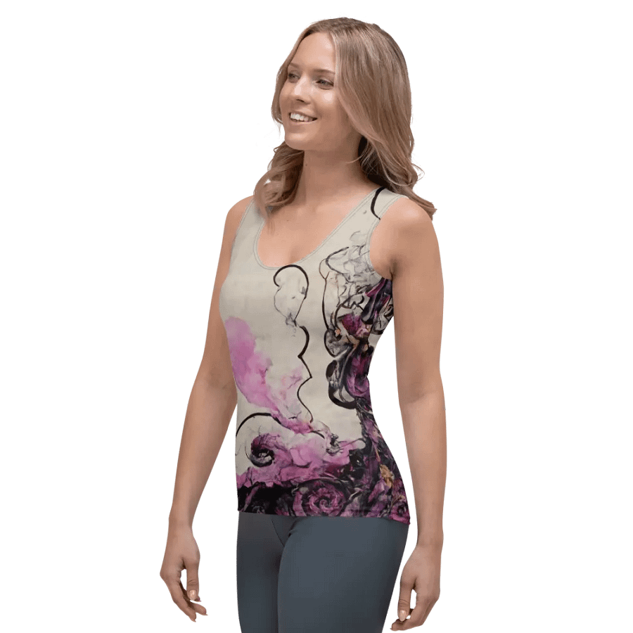 Whimsical Mist All-Over Print Tank Top product image (3)