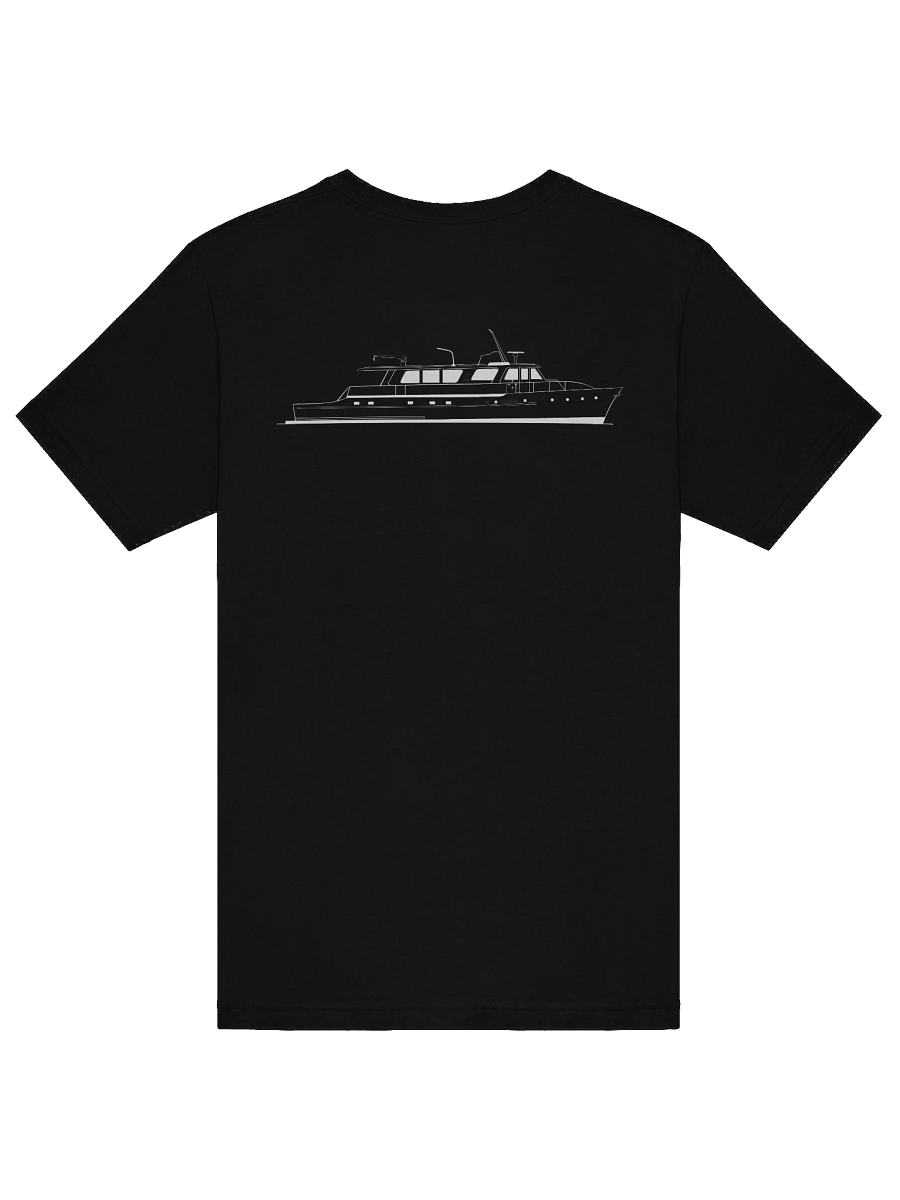 Ladies’ Scoop Neck T-Shirt– Boat Outline product image (6)