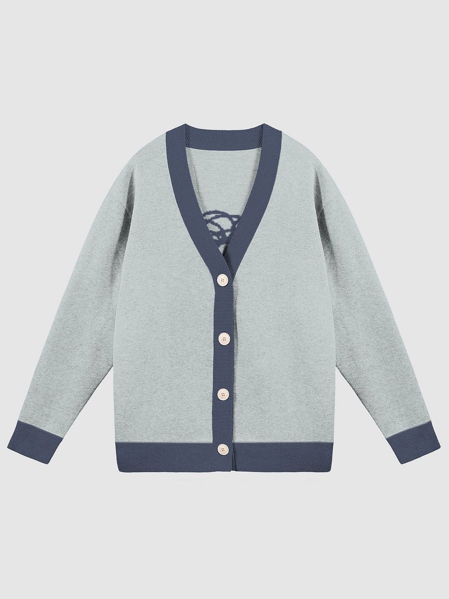 BUSY-BRAINED (lg. design, powder and navy blue) knitwear cardigan product image (5)