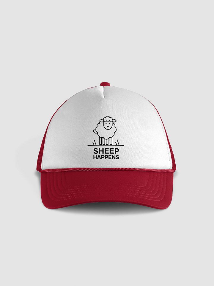 Sheep Happens Foam Trucker Hat product image (1)