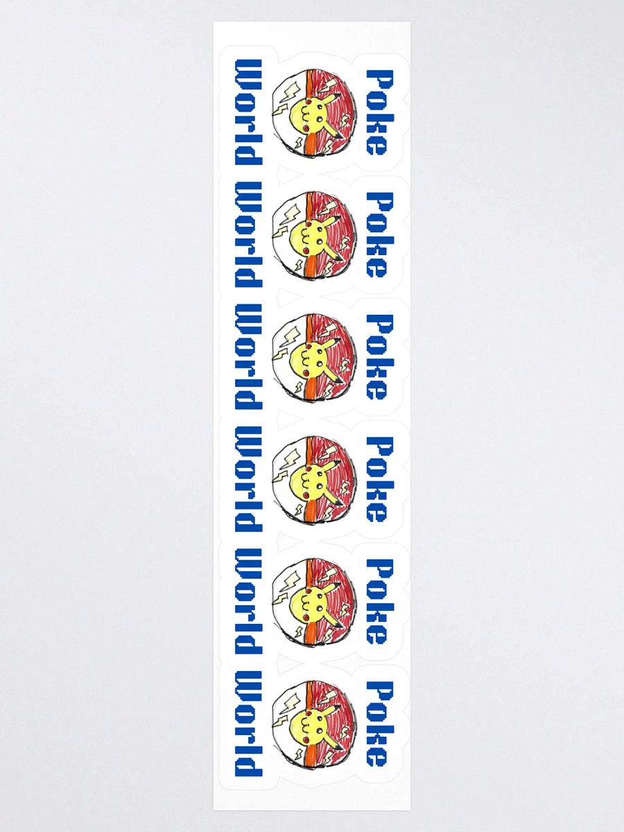 Poke World Kiss Cut Stickers (Set of 6) product image (3)