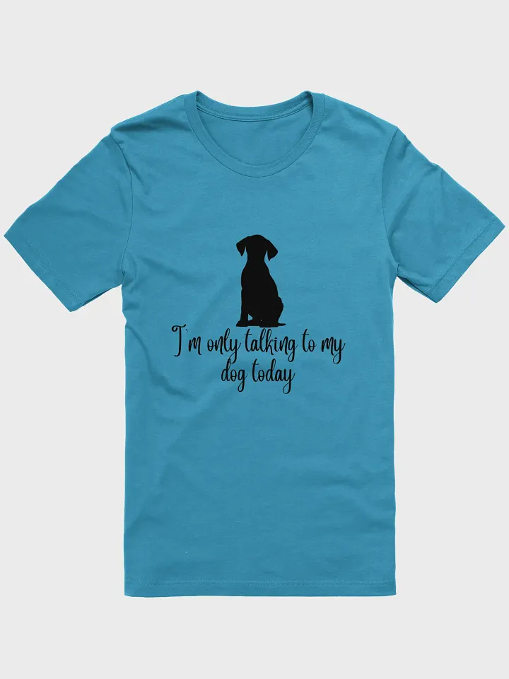 I'm only talking to my dog today t-shirt product image (1)