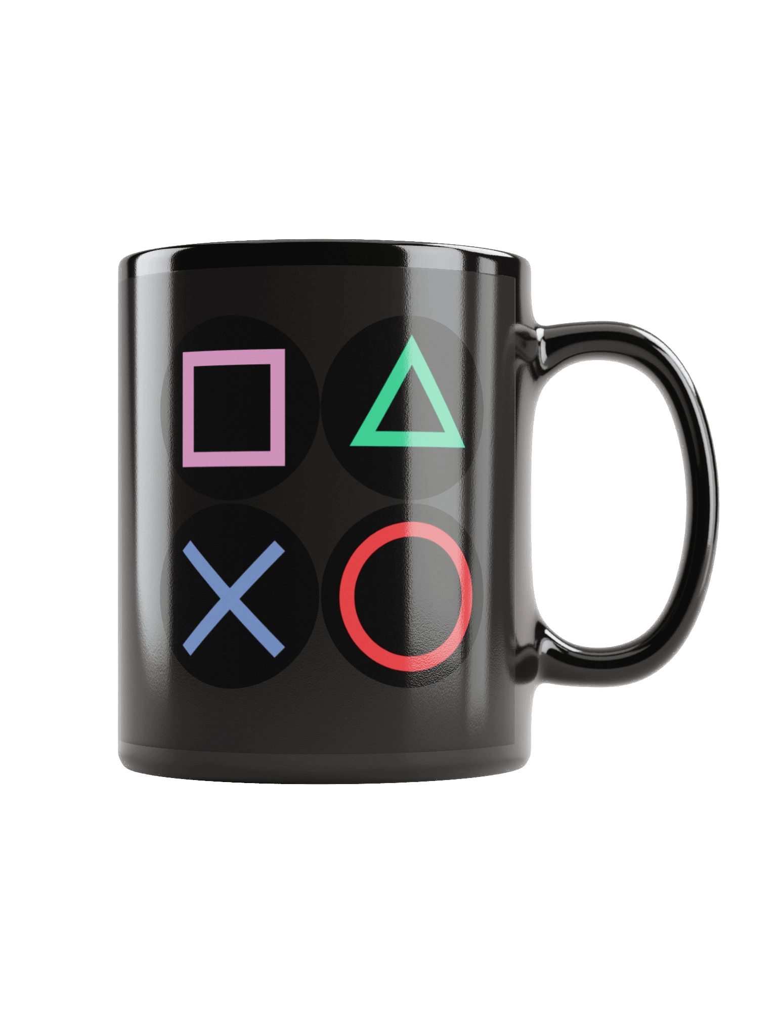Gamer Controller Button Symbols Black Coffee Mug product image (1)