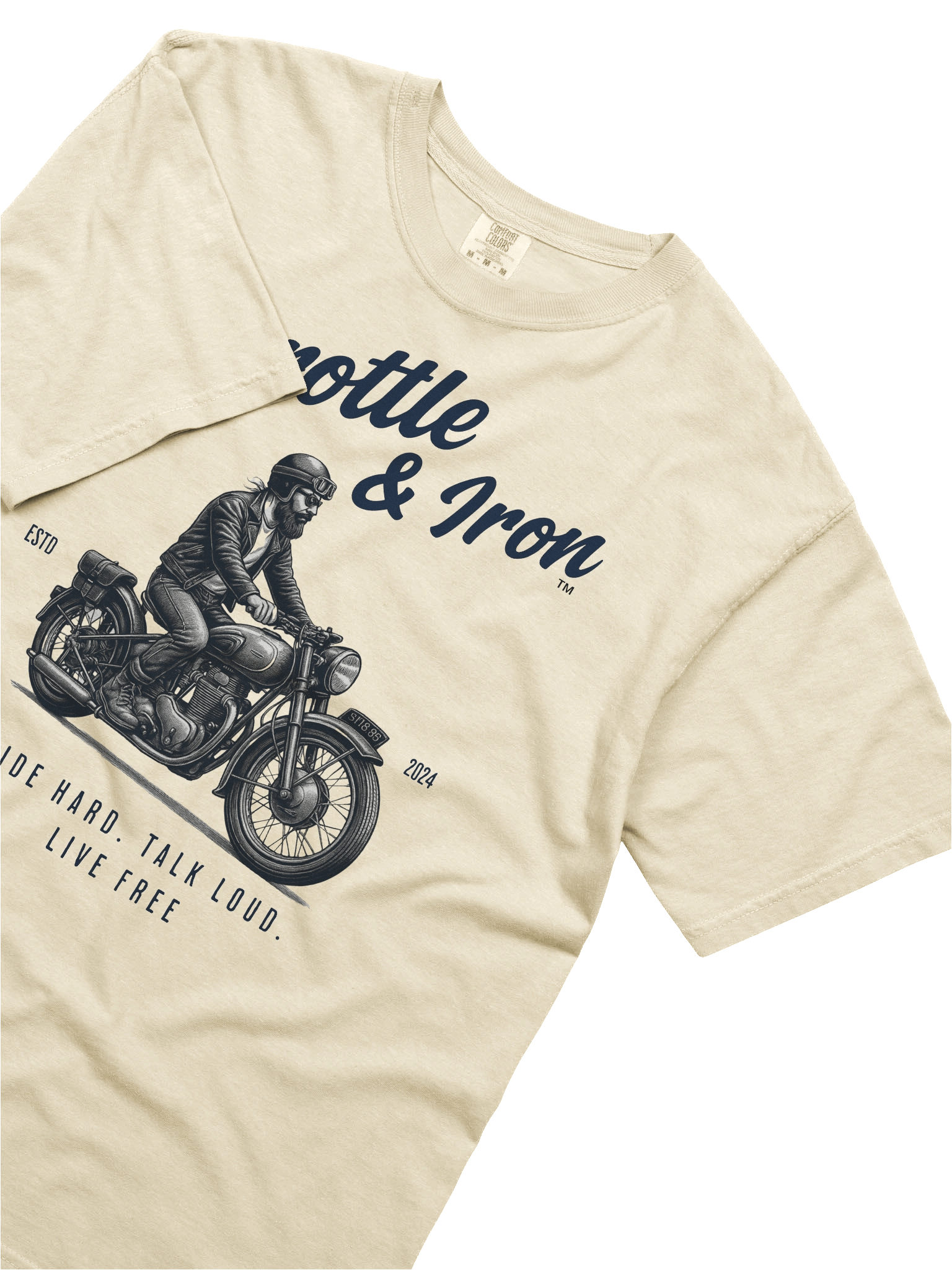 Throttle & Iron “Classic Cruiser” Tee — Men’s Retro Rider Edition product image (75)