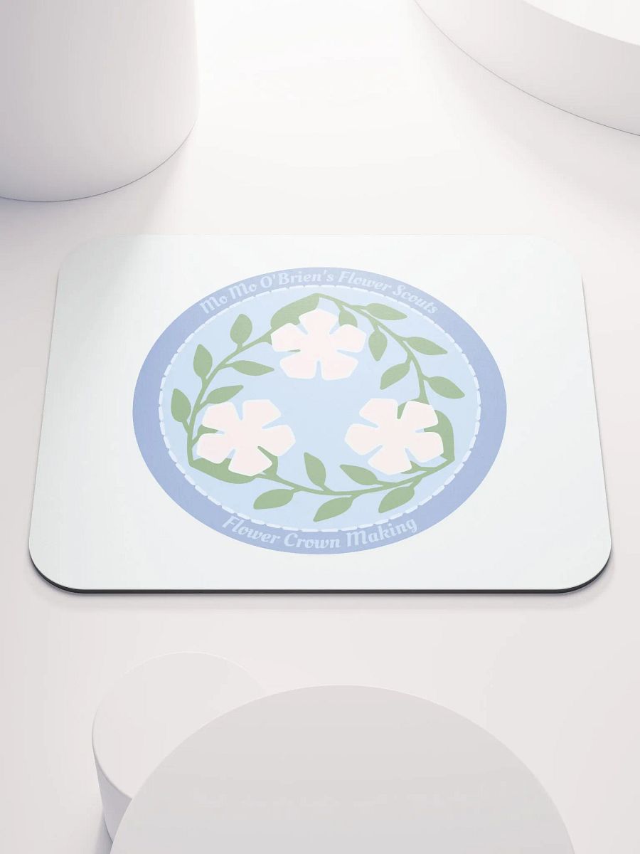 Flower Crown Making Badge Mouse Pad product image (1)