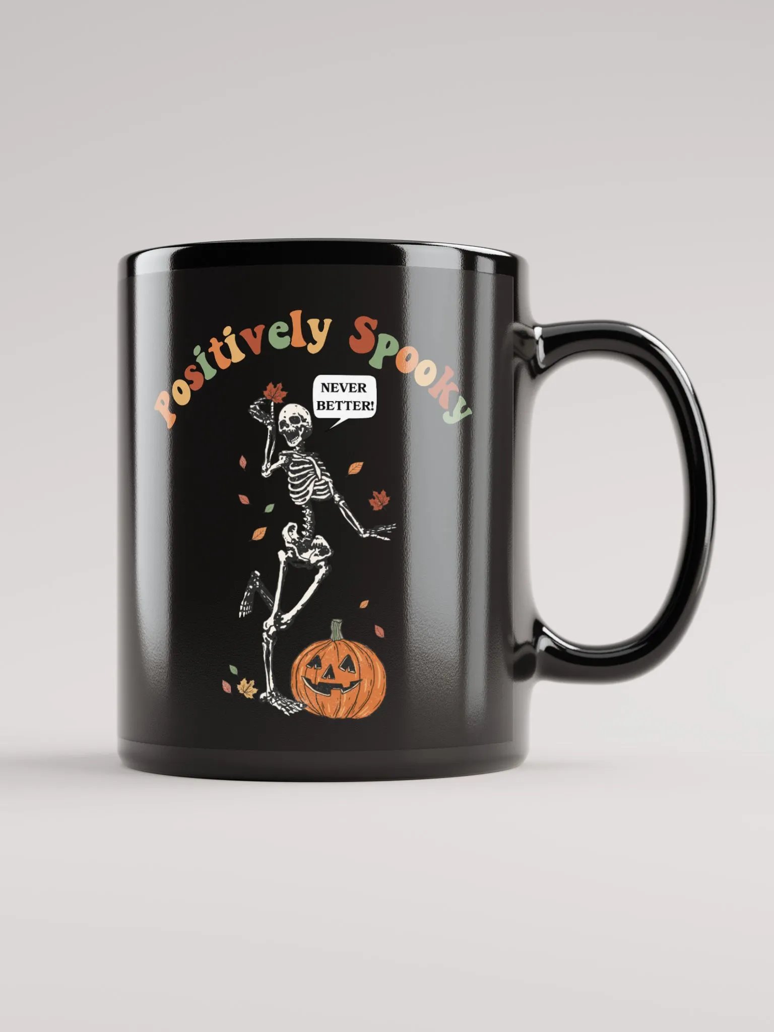 Retro Spooky Skeleton Halloween Mug product image (2)
