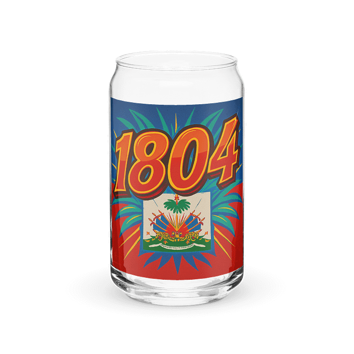 1804 Haitian Pride – 16oz Can-Shaped Glass product image (2)