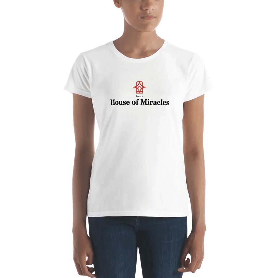 I am a House of Miracles | Fitted (Female) | Black Print product image (3)