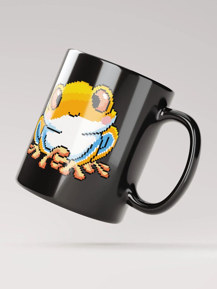 Yellow Rip the Frog Black Glossy Mug product image (6)