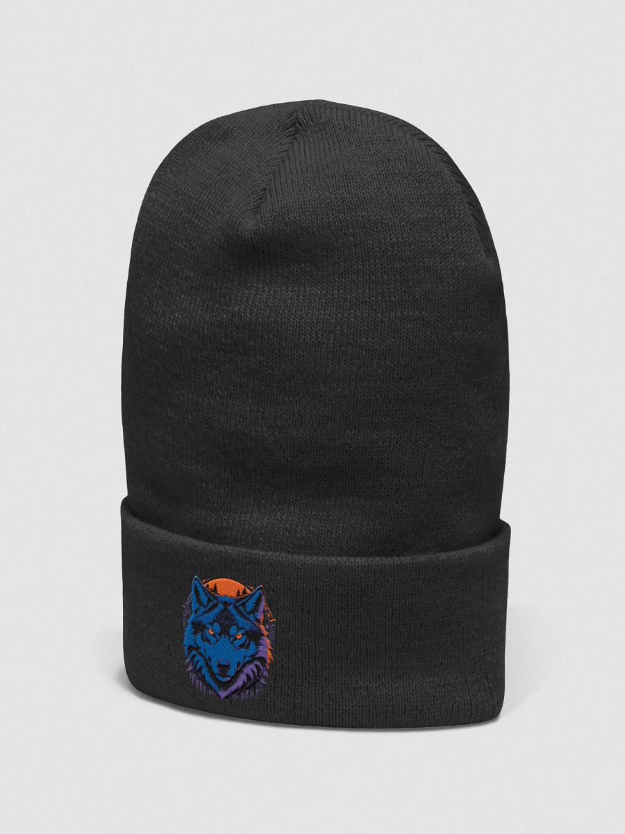Mystic Wolf Moon Cuffed Beanie product image (2)