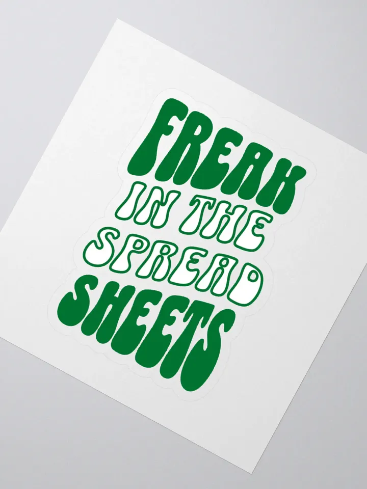Freak in the Spreadsheets Kiss Cut Stickers product image (2)