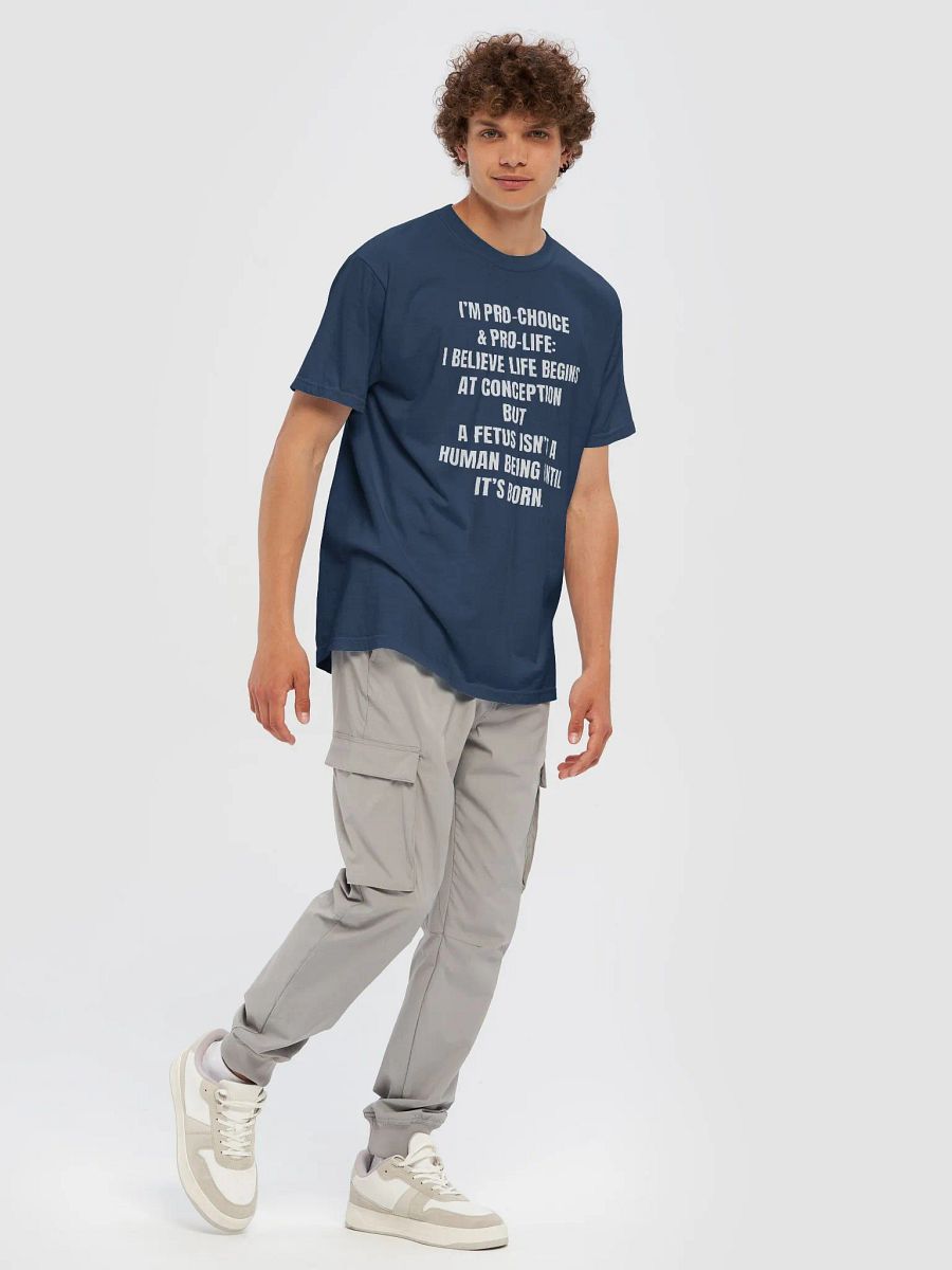 Pro-Choice & Pro-Life Monochrome Unisex Tee product image (7)