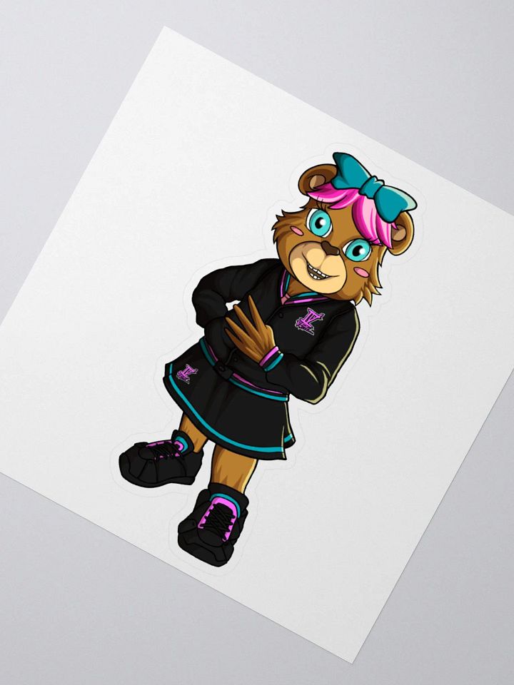 Standing Girl Bear Sticker product image (2)