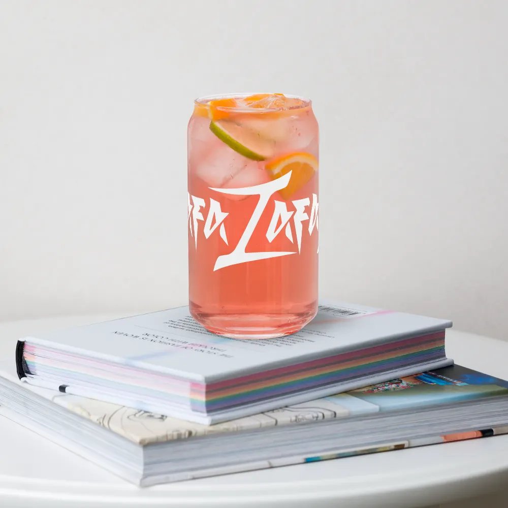 RafaZafar Logotext Can Glass (white) product image (4)