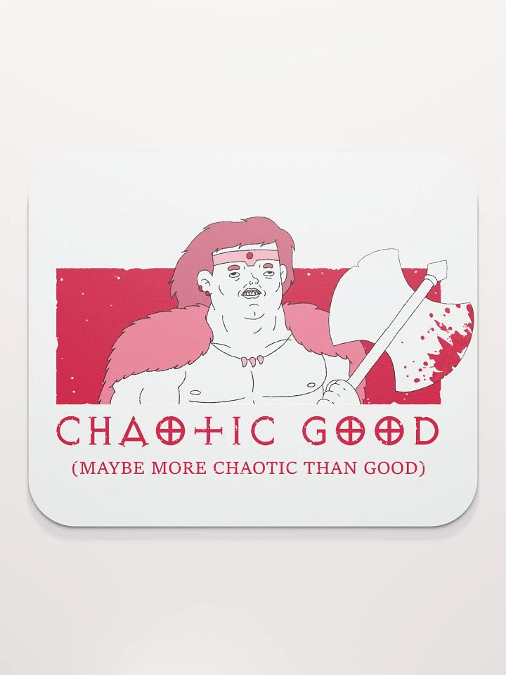 CHAOTIC GOOD BARBARIAN - Mouse Pad product image (2)