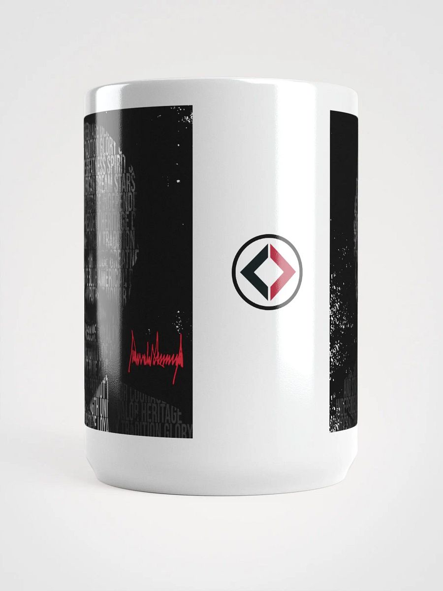 Trump Patriotic Word Silhouette 15oz Coffee Mug product image (5)