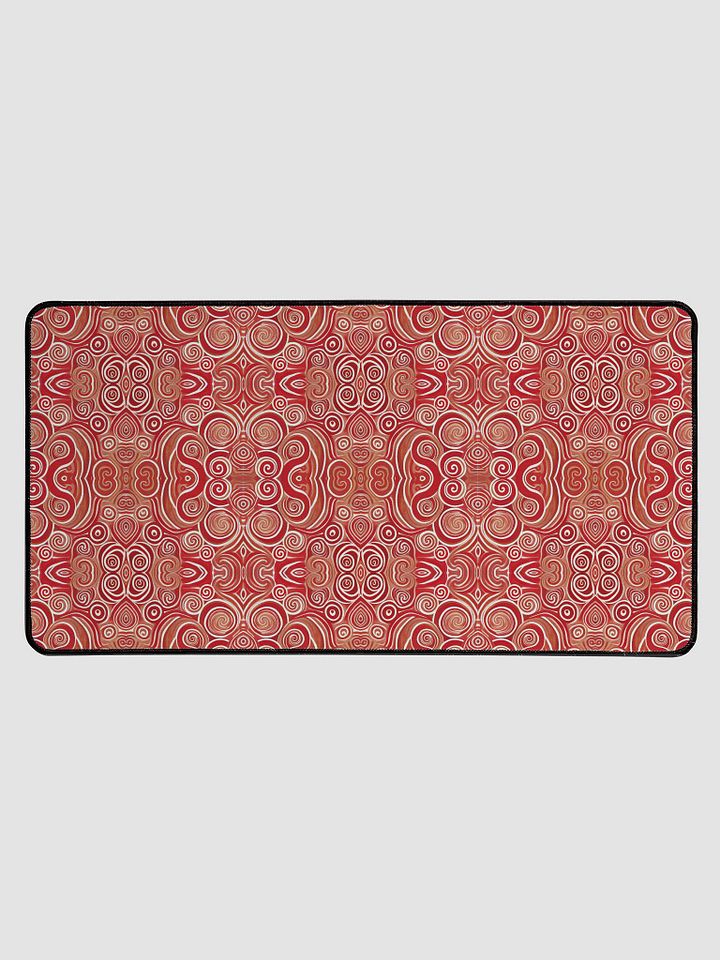 Funky Cherry Liquid Swirls Tie-Dye Desk Mat product image (2)