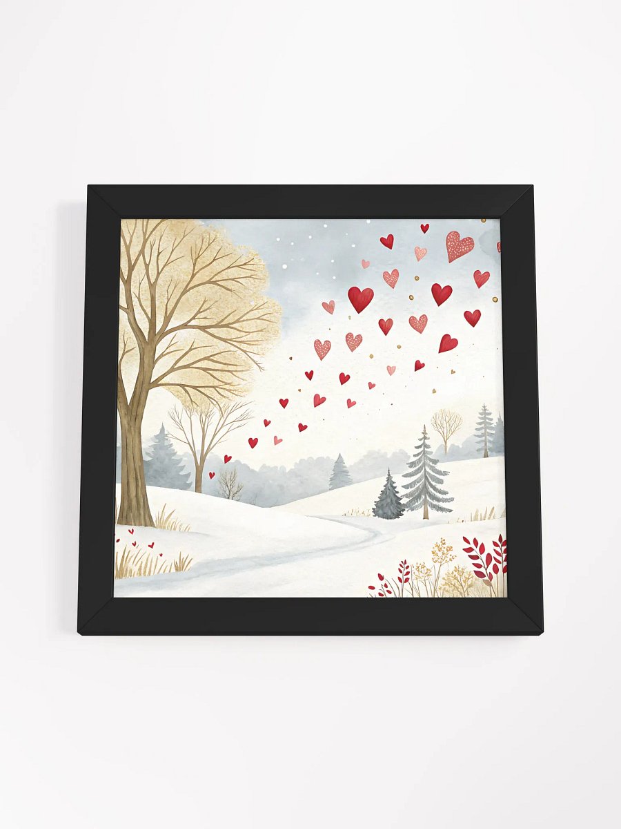 Whimsical Winter Love - Framed Matte Poster product image (54)