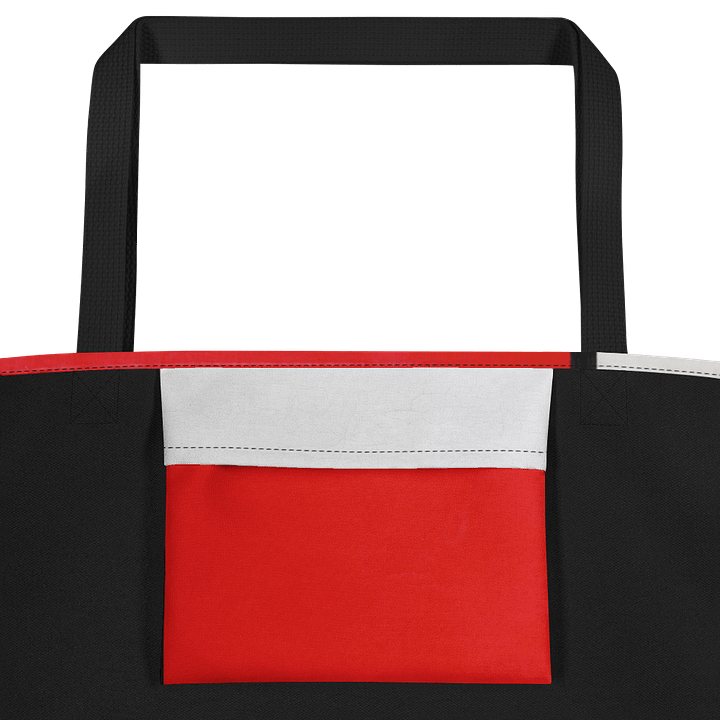 Mondrian Style All-Over Print Tote Bag with Pocket product image (2)