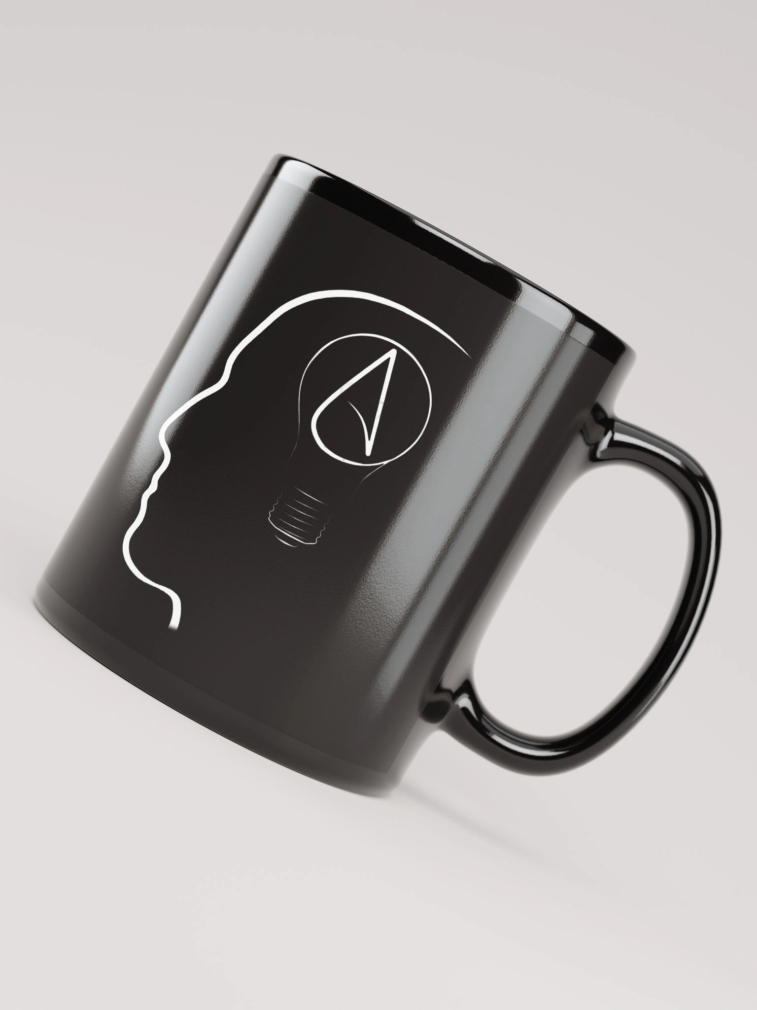 The Thinking Atheist logo mug (black) product image (8)