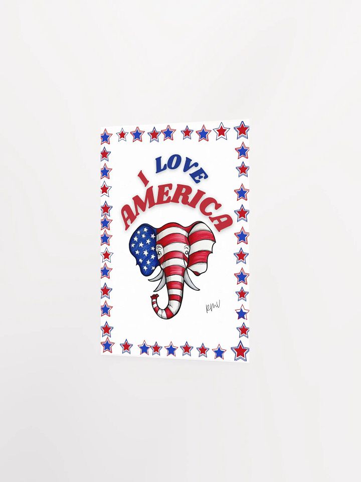 Enhaced matte paper poster, I LOVE AMERICA product image (2)