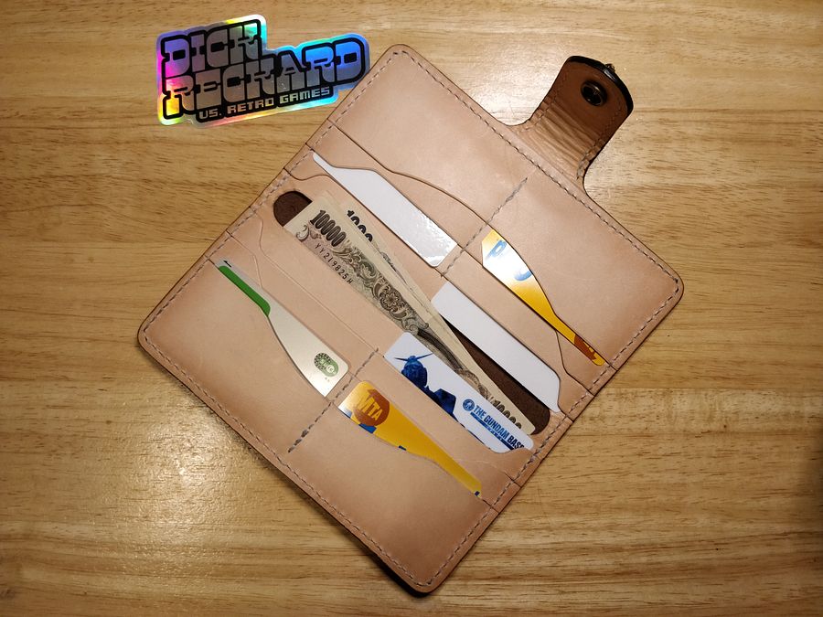 Long Clutch Wallet in Brown Crazy Horse Leather product image (3)