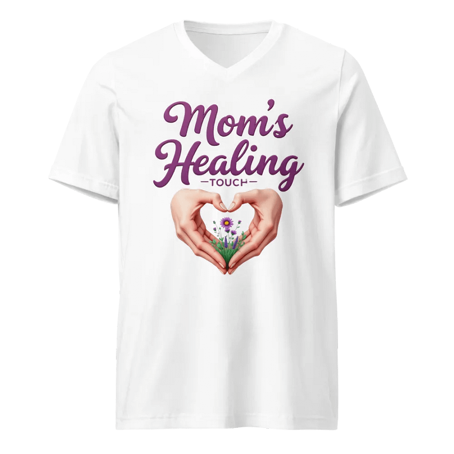 Mom's Healing Touch V-Neck Tee product image (5)