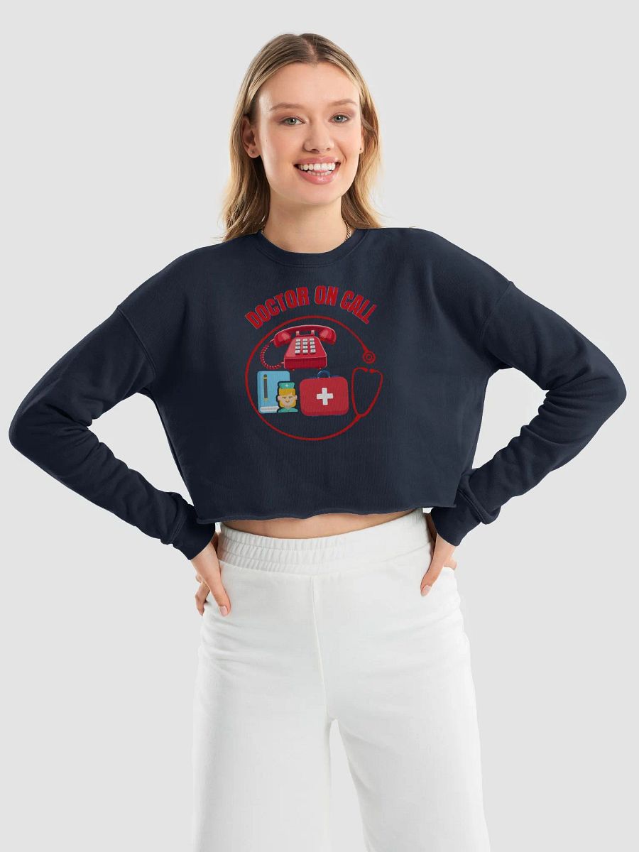 Doctor On Call Fleece Crop Sweatshirt product image (33)