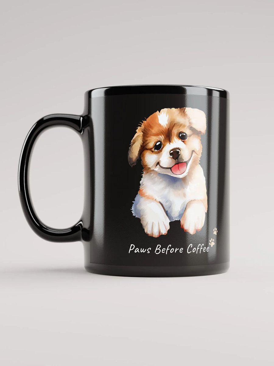 Paws Before Coffee Black Mug product image (11)