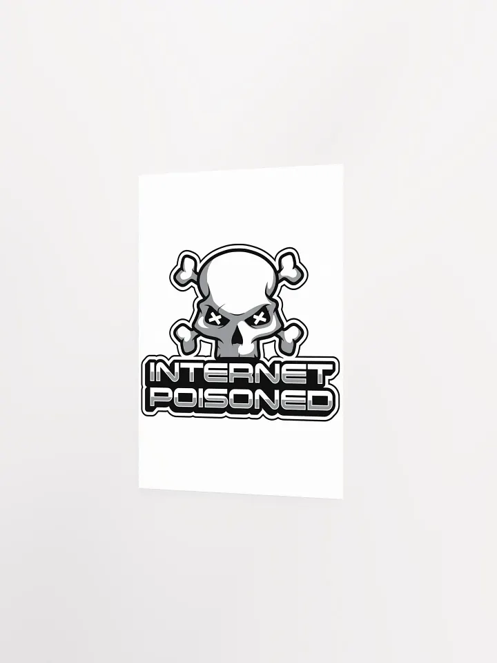 Internet Poisoned Y2K Poster – Funny Skull Meme Wall Art product image (2)