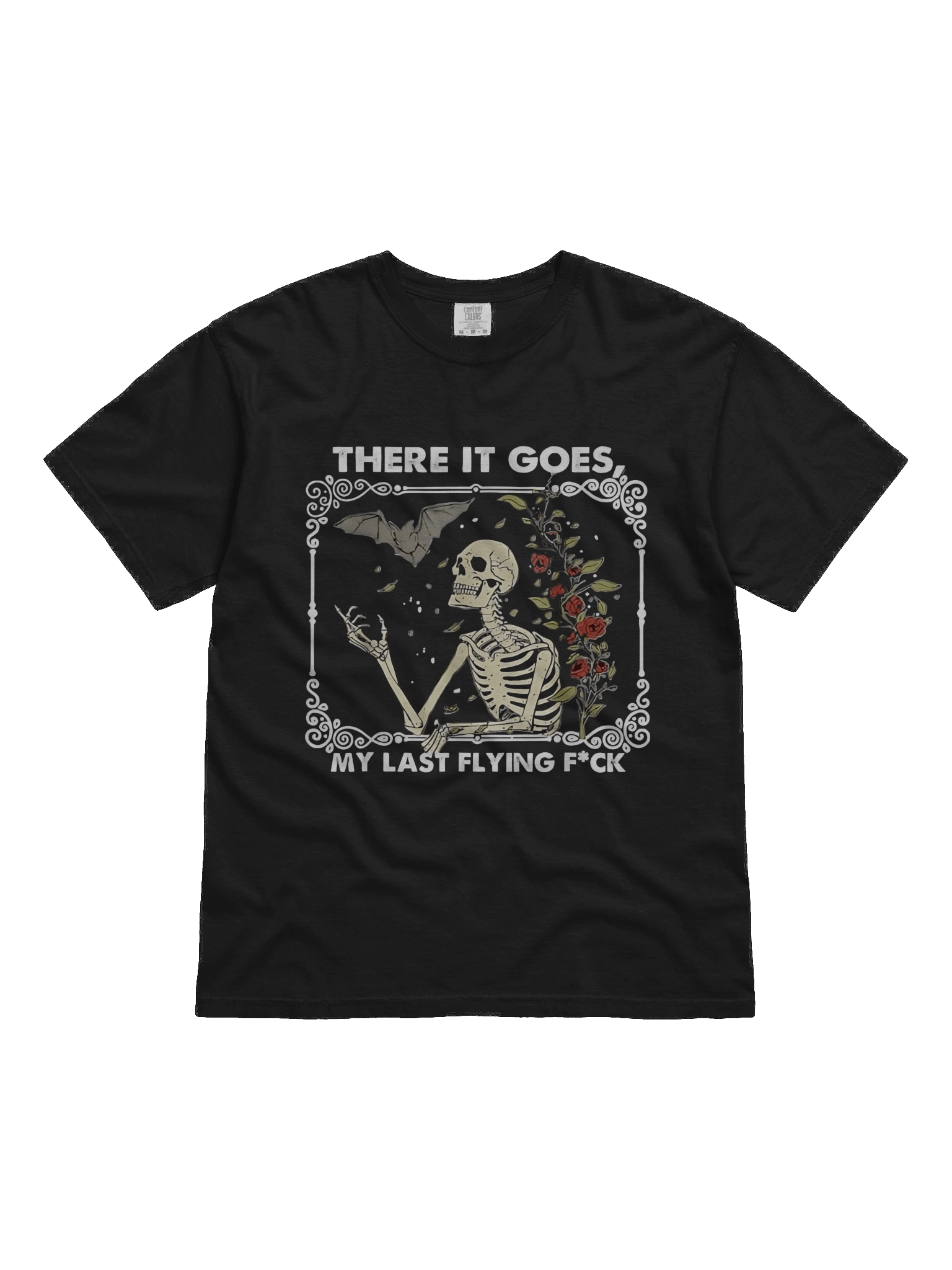 There it Goes My Last Flying F Funny Halloween Skeleton T-Shirt product image (1)