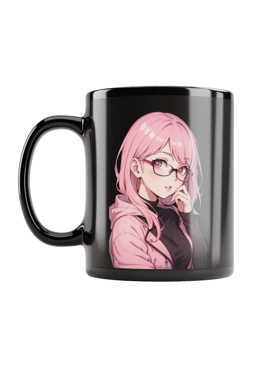 (PINK WAIFU) K Black Mug product image (6)