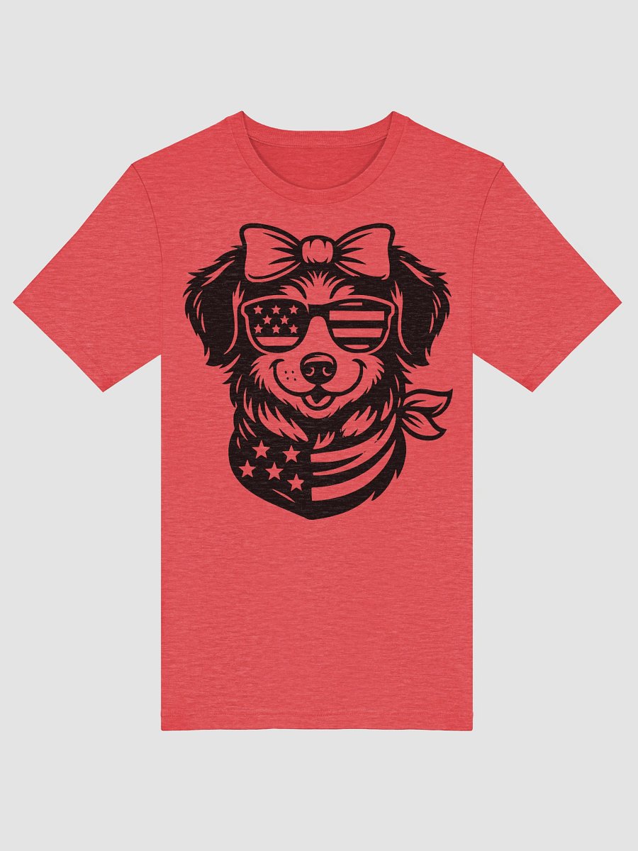 Flirty Patriotic Pup in Bandana | Border Collie T-Shirt product image (5)