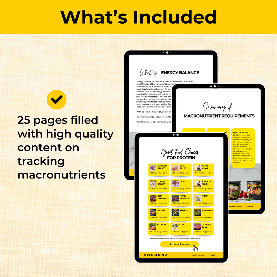 Macronutrients Tracking Guide Ebook product image (2)