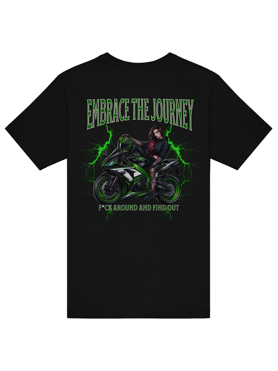 "Embrace The Journey" - Biker Chick - Green Bolt product image (7)