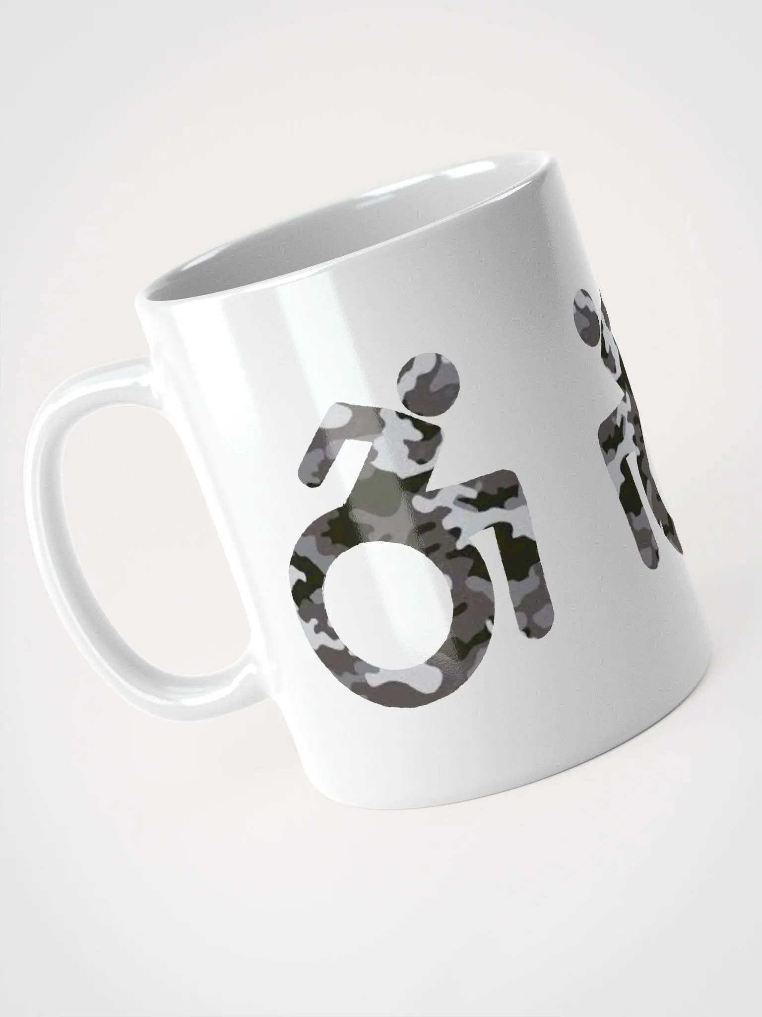 Wheelie, Dark Gray Camo Mug product image (3)