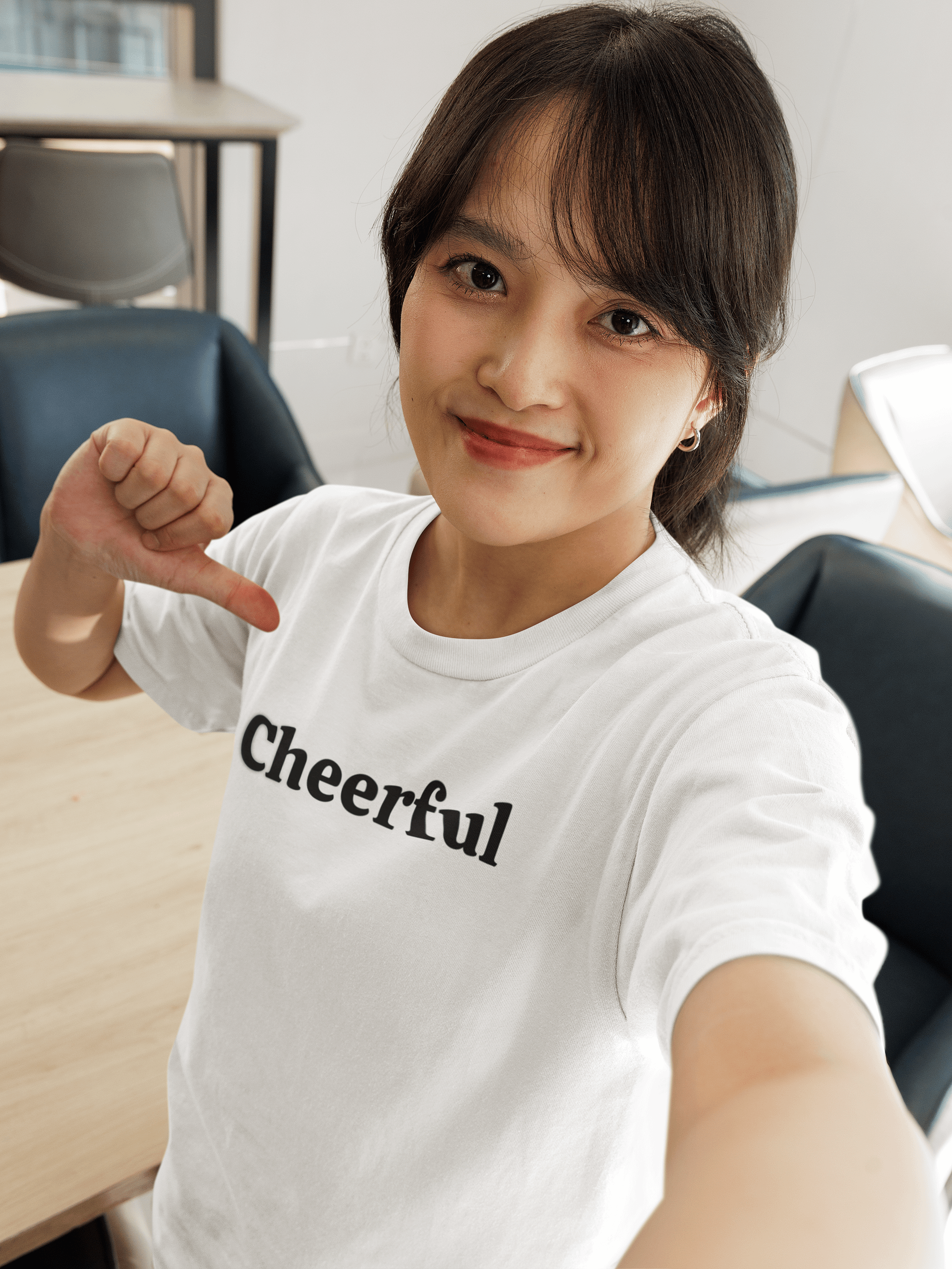 "Cheerful” My Vibe Cotton T-Shirt product image (1)