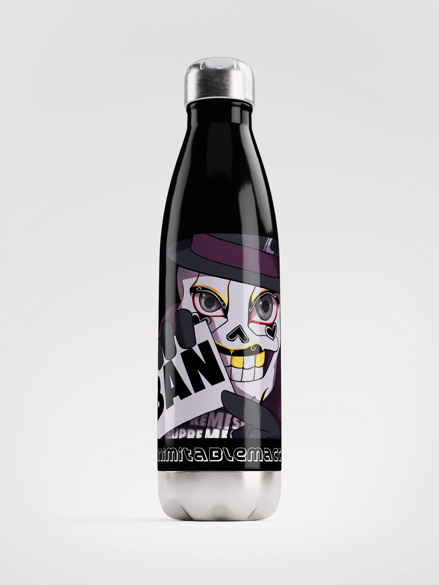 Macca's Ban Emoji on steel water bottle product image (1)