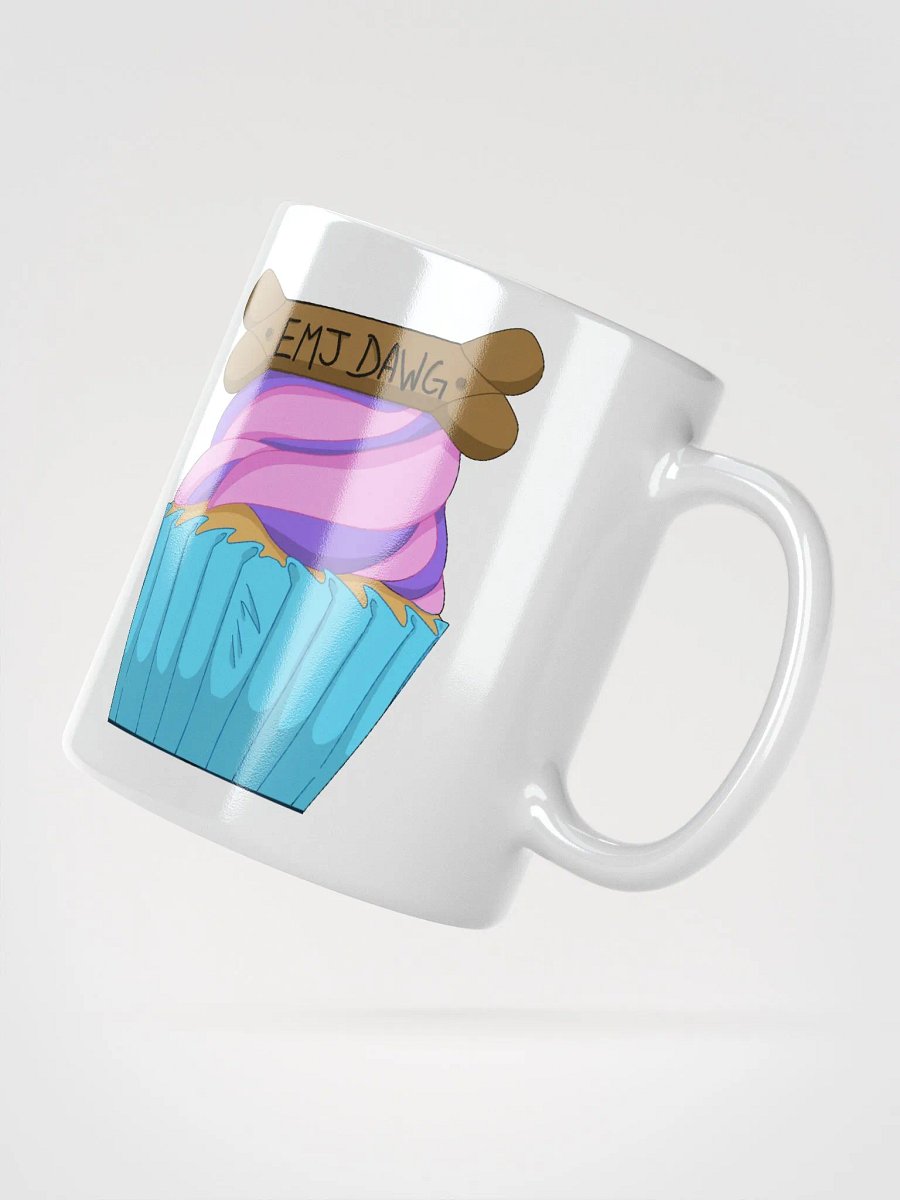 EmJDawg Bee Pawsitive Cupcake Mug (White) product image (2)