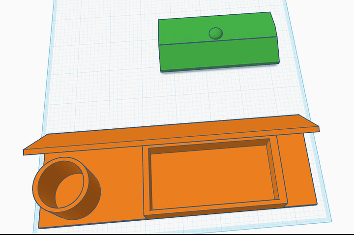 Customizable desk plate with box and lid. product image (2)