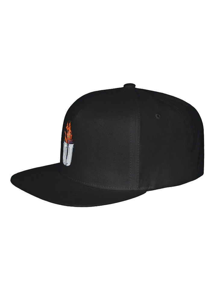 Inferno Metal Trash Can Snapback Cap product image (13)
