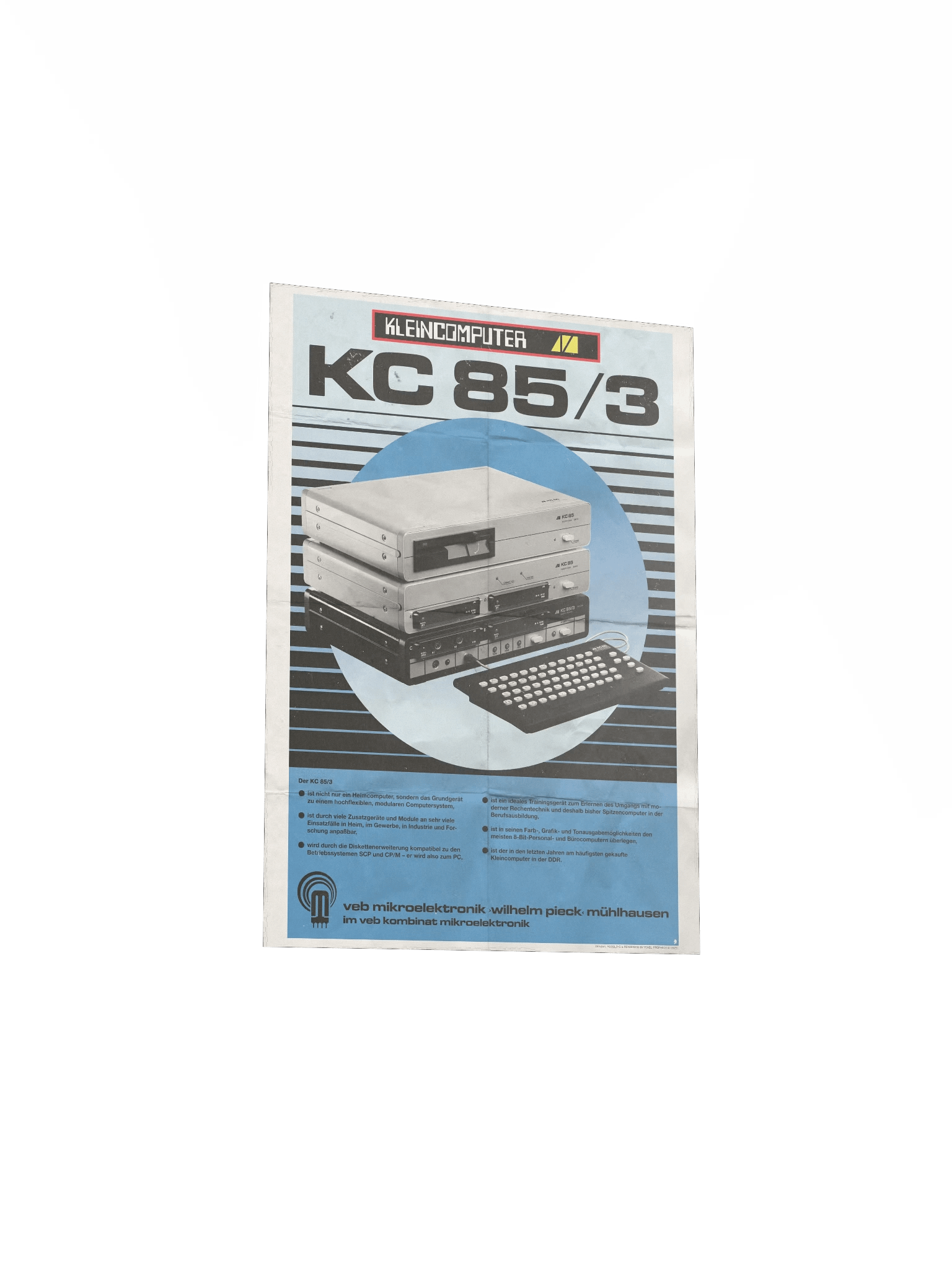 DDR Kleincomputer KC85/3 Poster (vintage design) product image (3)