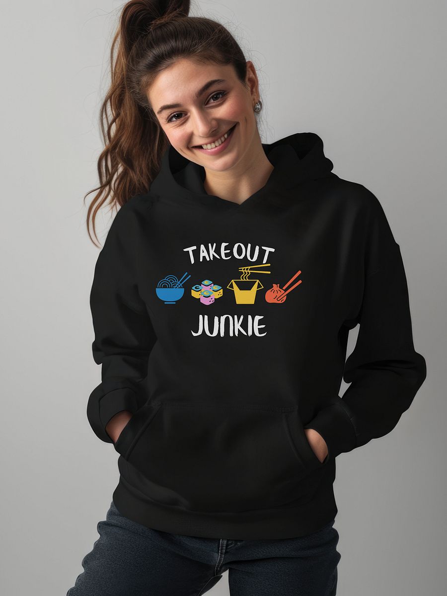 Takeout Junkie - Gildan Classic Hoodie - Dark Colors product image (1)