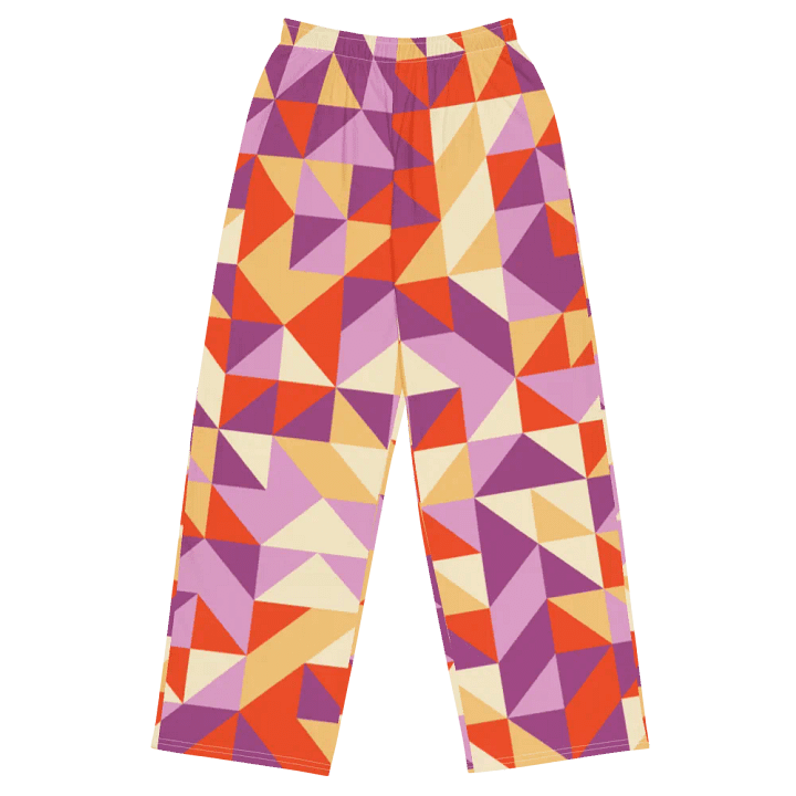 BUIII Dynamic Geometry: Autumn Breeze Wide-Leg Pants product image (1)