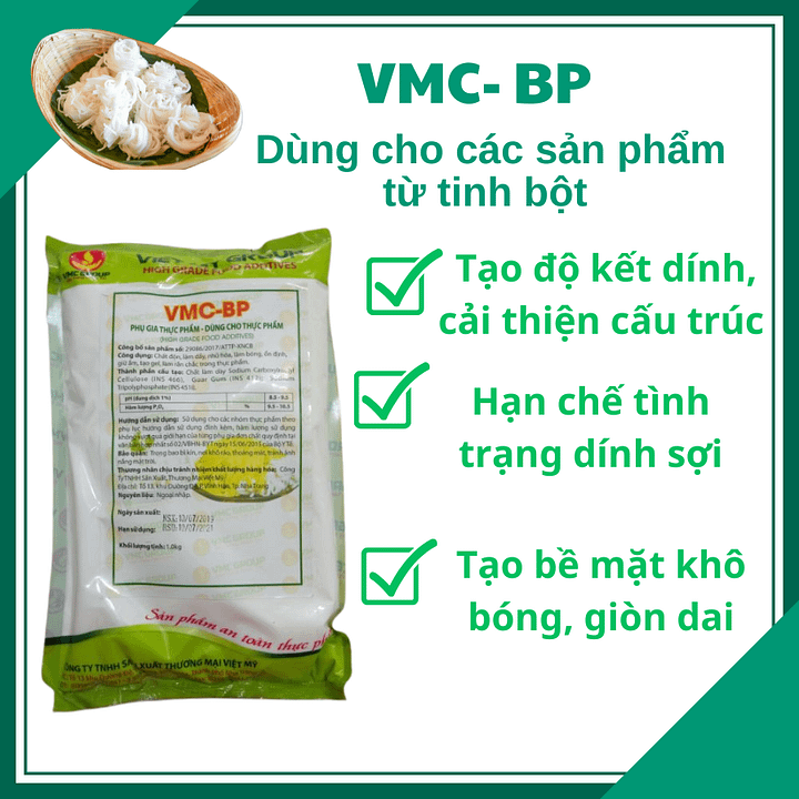 VMC BP TẠO ĐỘ BÓNG VÀ GIÒN DAI CHO SỢI BÚN MÌ PHỞ product image (1)