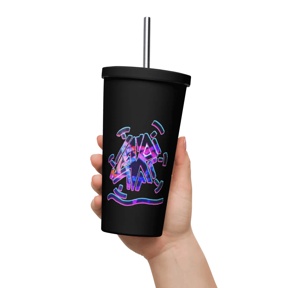 AR LOGO insulated cup with straw product image (11)