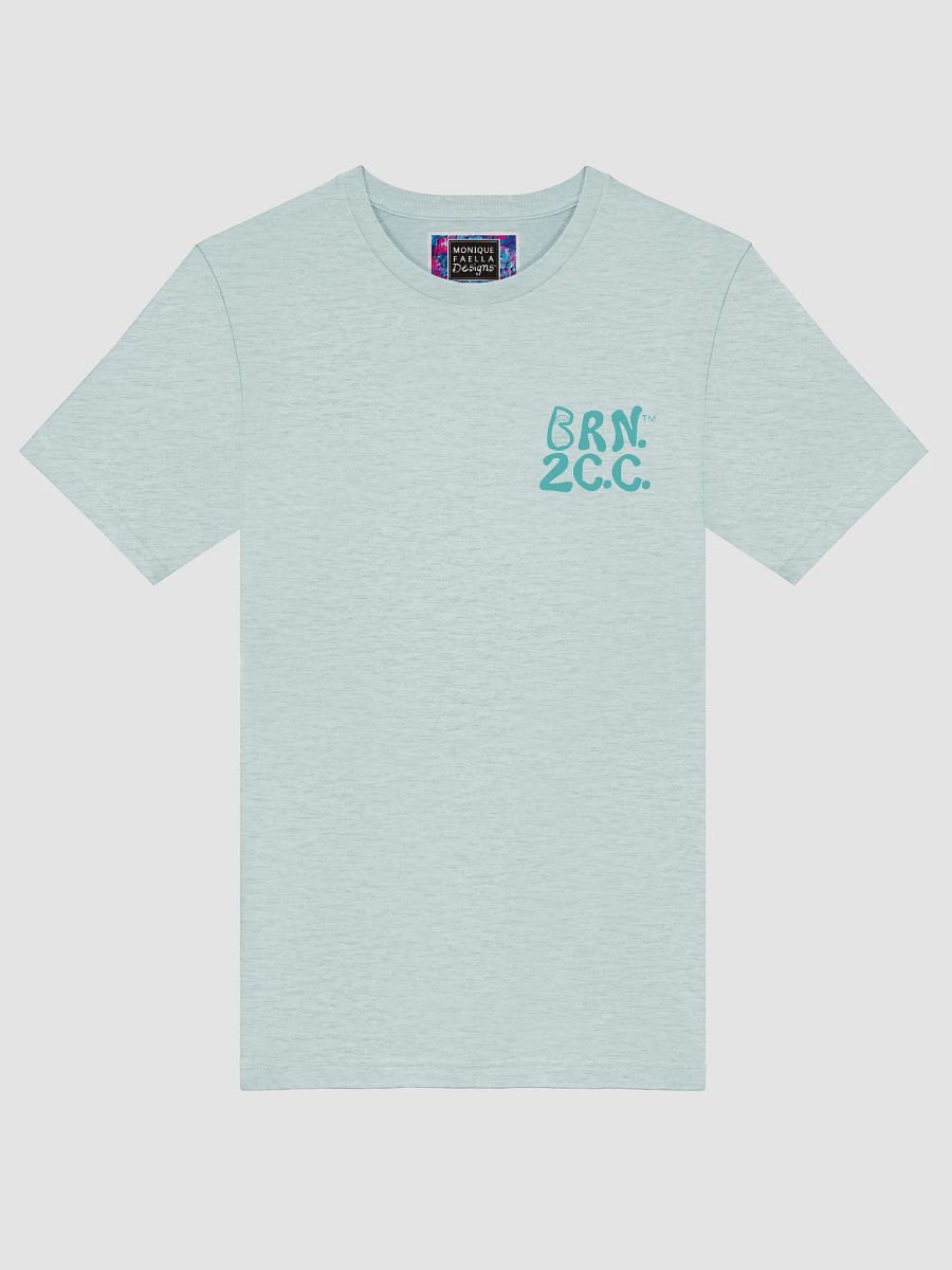 Women's | BOURNE to Cape Cod™ | Supersoft T-Shirt by Bella+Canvas | Deep Turquoise Logo on Light Neutrals product image (8)