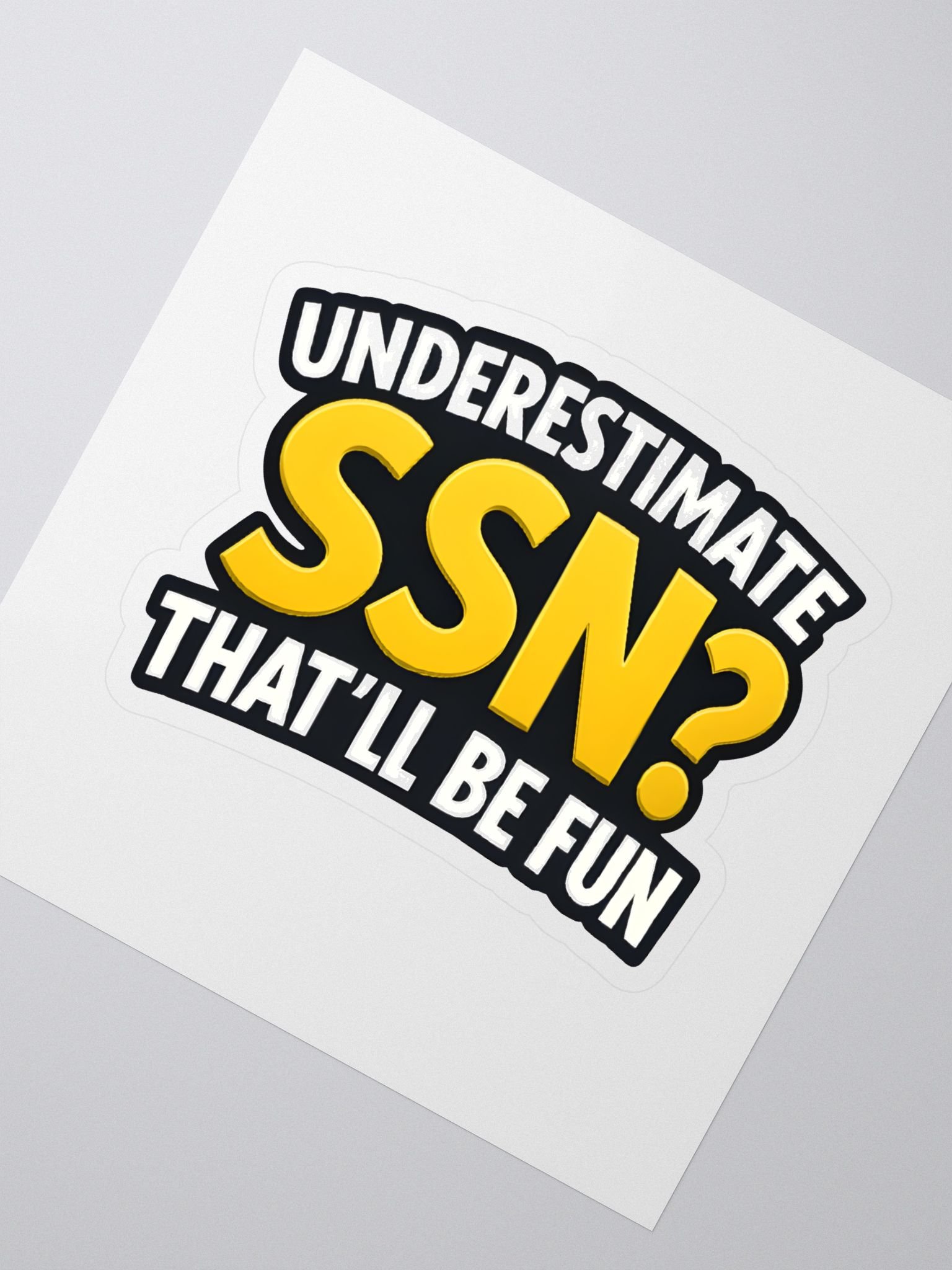 Under SSN Sticker product image (2)