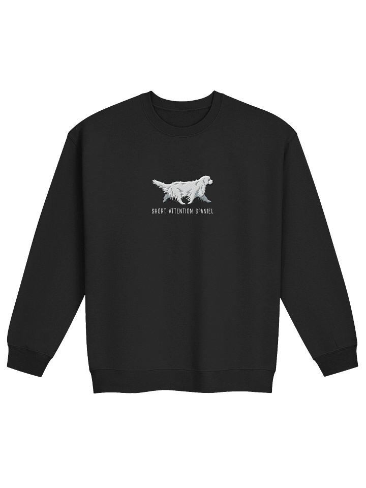 Short Attention Spaniel Sweatshirt (Embroidered) of a Clumber Spaniel(White) product image (2)