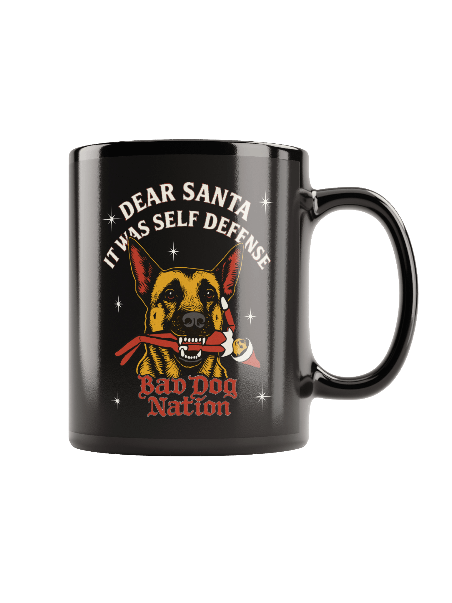 Dear Santa - Black ceramic mug product image (2)